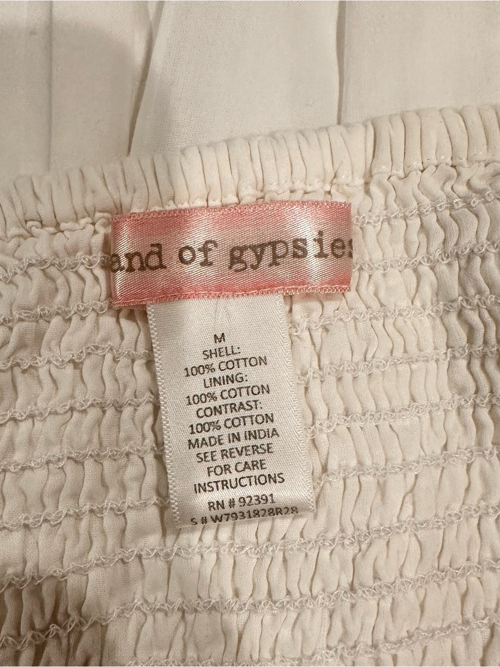 Band of Gypsies Wite babydoll coastal cowgirl Button-Up Sundress - Picture 7 of 8